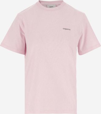 Coperni Pink Pink Logo Detail T-Shirt