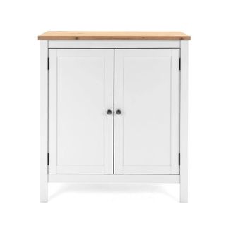 Calicosy 2-Door Buffet, 80Cm Wide - White Finish - BERGEN