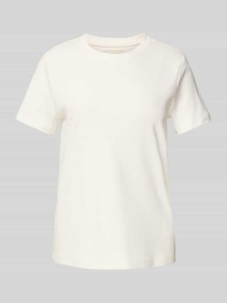 Tom Tailor Regular Fit T-Shirt aus reiner Baumwolle in Offwhite, Größe XXXL