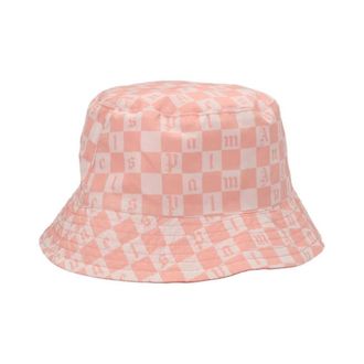 Palm Angels Checkerboard Print Bucket Hat - unisex - Palm Angels - Accessories - Pink - ONE SIZE - Accessories