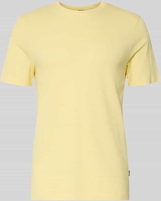 HUGO BOSS Regular Fit T-Shirt aus Baumwoll-Mix Modell TIBURT 240 in Hellgelb, Gr&ouml;&szlig;e XXXL