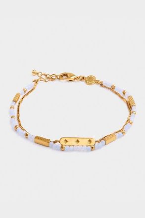 Katie Loxton Birthstone Bracelet March in Aqua Crystal at Nordstrom