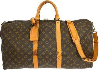 Louis Vuitton Pre-owned Weekend Bags, female, Brown, Size: ONE SIZE Pre-owned Vintage Monogram Keepall Travel Bag