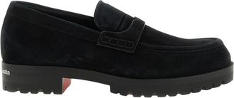 Christian Louboutin Schoenen, Heren, Zwart, 43 EU, Su&egrave;de, Cavavin Loafer
