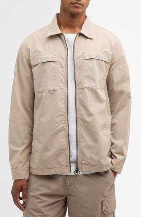 Barbour Glendale Zip Overshirt in Concrete at Nordstrom, Size Xx-Large