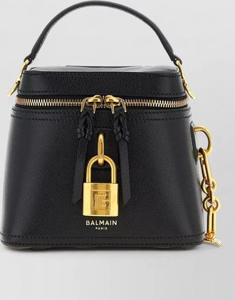 Balmain pulse vanity mini bag top handle strap