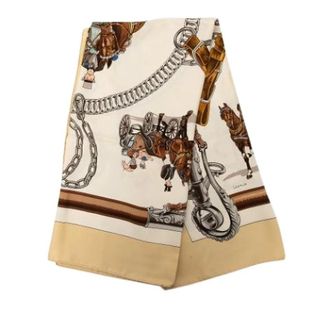 Herm&egrave;s Pre-owned Equipages Sjaal - Dames - Pre-owned - Veelkleurig - Maat: ONE Size Zijde