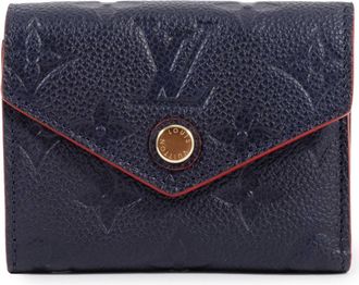 Louis Vuitton Monogram Empreinte Marine Rouge Monogram Empreinte Wallet (Tri-Fold) (Pre-Owned)