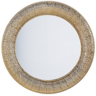 Beliani Espejo De Pared Dorado 51 X 141 Cm Marco Sint&eacute;tico Moderno Estilo Glam Sal&oacute;n Dormitorio Channay