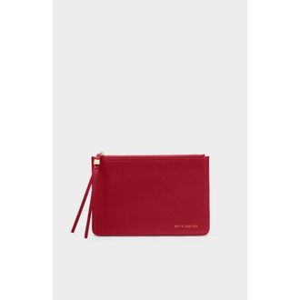Katie Loxton Tassel Charm Pouch in Garnet Red at Nordstrom