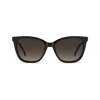 Carolina Herrera Optisch Montuur met Magnetische Clip-On - Dames - Accessoires - Bruin - Maat: 54 MM