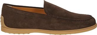 Tod's Pantofola 78L Loafers - Heren - Loafers - Bruin - 41 EU - Leer - Schoenen