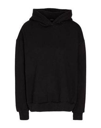 8 by YOOX ORGANIC COTTON PADDED SHOULDER OVERSIZE HOODIE