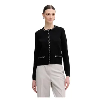 Guess Truien & Vesten, Dames, Zwart, XS, Polyester, Raina Cardigan