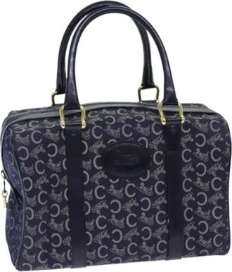 Celine Pre-owned Handbags, female, Blue, Size: ONE SIZE Pre-owned Vintage Boston Bag