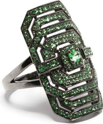 Statement Anello My Way con tsavorite - Verde