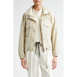Moncler Nor Day-Namic Hooded Jacket in Beige Sand at Nordstrom, Size 2