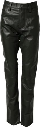 Dsquared2 Broeken, Heren, Zwart, M, Leer, Rechte Broek