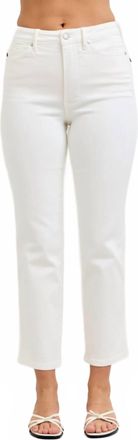 Judy Blue Eloisehigh Waist Ankle Straight Jean In White