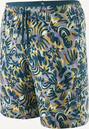 Patagonia Mens Multi Trails Shorts In Wild Botanist: Thermal Blue