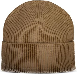 GANT Geribbelde muts - Bruin