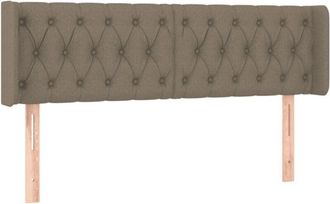 vidaXL Cabecero Con Led De Tela Gris Taupe 163x16x78/88 Cm Vidaxl