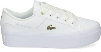 Lacoste Ziane platform sneakers - women - Leather - 6.5 - White