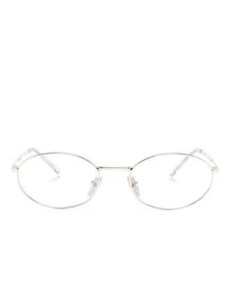 Prada oval-frame glasses - Grey