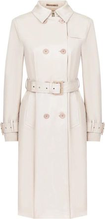 Herno Trenchcoat - Dames - Trenchcoats - Wit - XL - Katoen - Jassen