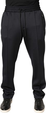 Dolce & Gabbana Mens Polyester Drawstring Joggers Black