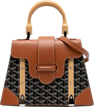 Goyard Black Goyardine Saigon Structured PM