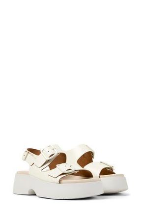 Camper Tasha Platform Sandal in White Natural at Nordstrom Rack, Size 36