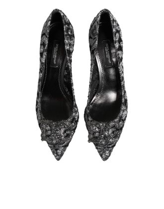 Dolce & Gabbana Womens Dg Amore Heels Silver Lamb