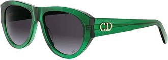 Dior Glow A1I Zonnebril - unisex - Accessoires - Groen - Maat: 55 MM