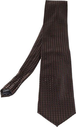 Lanvin Cravatta a quadri - Marrone