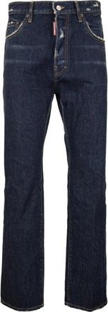 Dsquared2 Straight Jeans - Heren - Regular Fit Jeans - Blauw - M - Katoen - Jeans