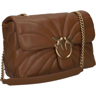 Pinko Love Puff Classic Shoulder Bag - female - PINKO - Shoulder Bags - Brown - ONE SIZE - Bags
