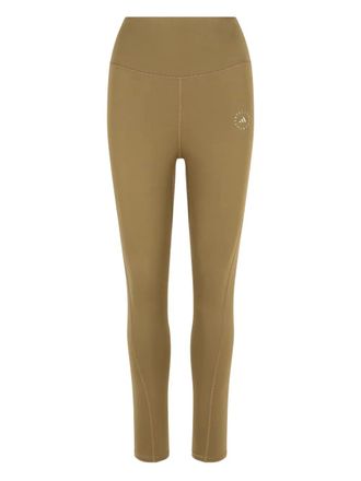 adidas by Stella McCartney logo-print leggings - Brown