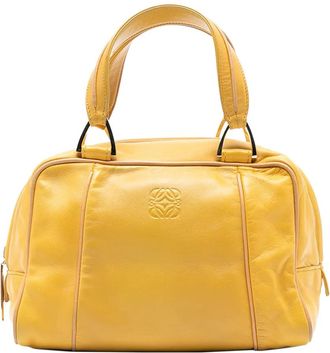Loewe 1990-2025 kleine leren Anagram handtas - Geel