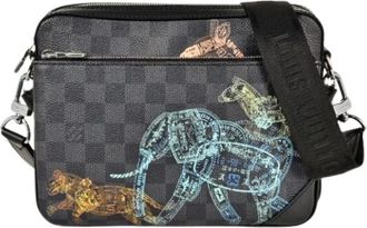 Louis Vuitton Pre-owned Cross Body Bags, male, Black, Size: ONE SIZE Pre-owned Vintage Cross Body Bag