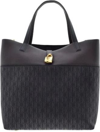 Carolina Herrera Handbags, female, Black, Size: ONE SIZE Matryoshka Locked M