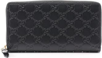 Gucci Black Leather Long Wallet (Bi-Fold) (Pre-Owned)