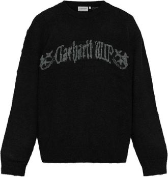 Carhartt Work in Progress Commuting Sweater - Heren - Ronde hals truien - Zwart - L - Wol - Truien & Vesten