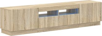 vidaXL Cabinet De Tv Led De 5 Piezas Roble Sonoma Madera De Ingenier&iacute;a Vidaxl