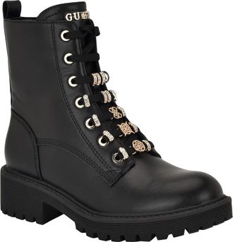 Guess Sionaa Lug Sole Boot in Black at Nordstrom, Size 7.5