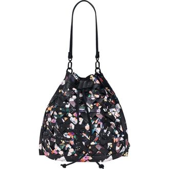 Desigual Floral Woven Faux Leather Backpack in Black at Nordstrom