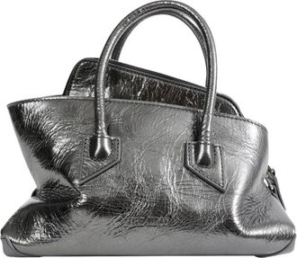 The Attico La Passeggiata Mini Bag - Dames - Handtassen - Grijs - ONE Size - Leer - Tassen