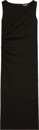 Pennyblack Pbpgioia Jersey Jurk met Drapering - Dames - Casual kleedjes - Zwart - L - Polyester - Kleedjes