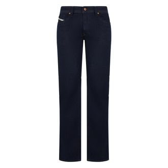 Diesel Straight Jeans, male, Blue, Size: W32 Straight Trousers
