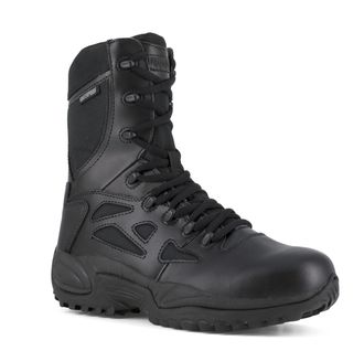 Reebok Mens Rb8874 Rapid Response Rb Composite Toe 8 Stealthtactical Boot with Side Zipper Black Military & Tactical, 8 UK